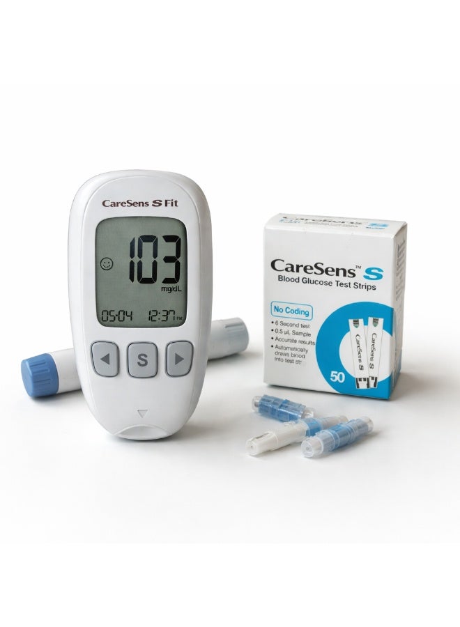 كيرسنس جهاز قياس سكر الدم CareSens S Fit مناسب لكل أفراد الأسرة وبيقدم تجربة استخدام سهلة ونتائج واضحة - Image 3